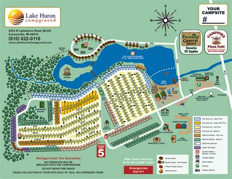 Campground Map Template