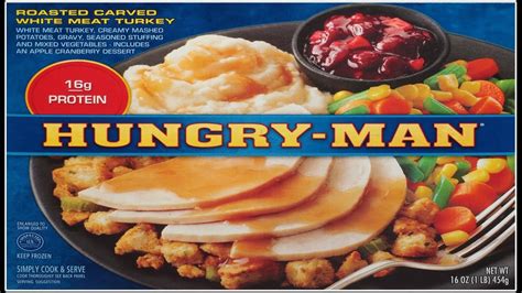 Hungry-Man Turkey Dinner: A Convenient and Tasty Frozen Meal ...