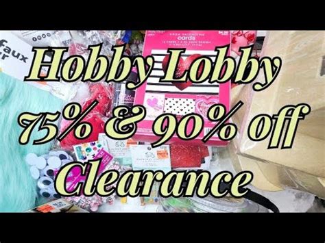 Hobby Lobby Clearance Haul Youtube