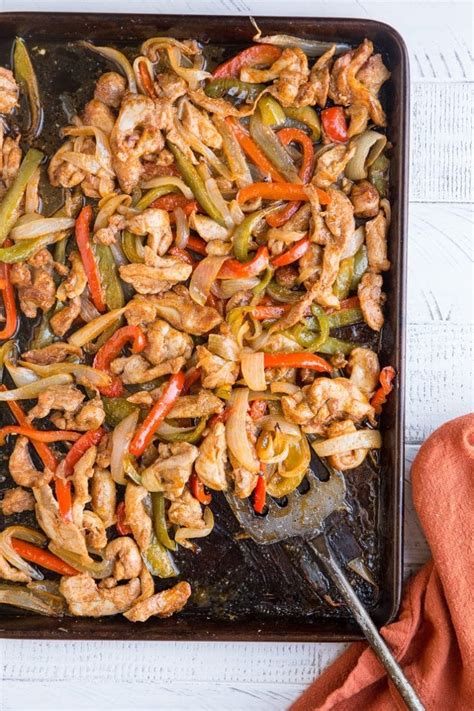 Sheet Pan Chicken Fajitas The Roasted Root