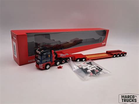 Herpa Man Tgx Gx Heavy Duty Semi Trailer Bowler No