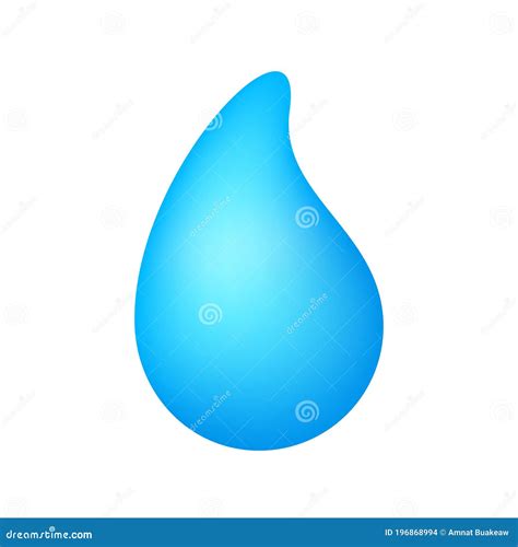 Gota De Agua Azul Forma De Gota De Agua Gráfica Icono Acuático Icono