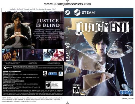 Steam Game Covers Judgment Box Art