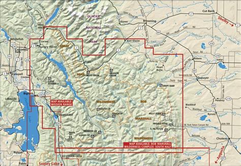 Bob Marshall Wilderness Map