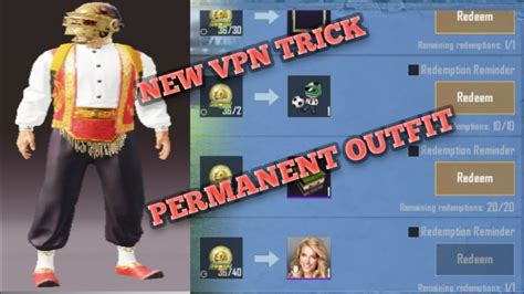 New Vpn Trick For Pubg Mobile Get Free Permanent Lengendary Outfits