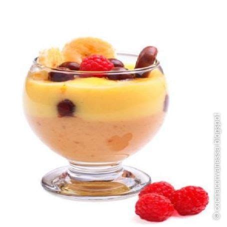 Mousse De Caramelo Con Crema De Vainilla