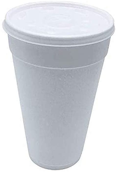 Amz Empire 16 Oz Disposable Coffee Cups With Lids Foam Hot Cold Drink