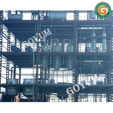 Continuous Edible Oil Refinery Plant Capacity Starting From Tons