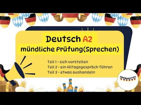 Deutsch A M Ndliche Pr Fung German You Learngerman Deutscha