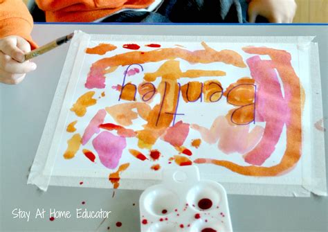 Water Color Name Recognition Activity