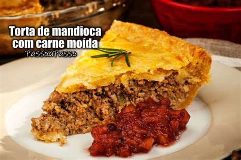 Torta de mandioca carne moída passo a passo