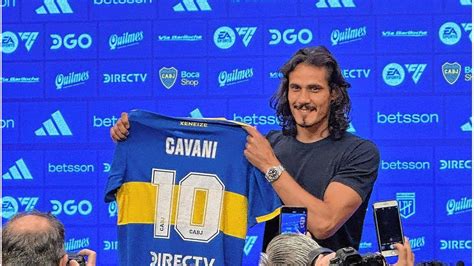 Edinson Cavani Fue Presentado Como Refuerzo De Boca