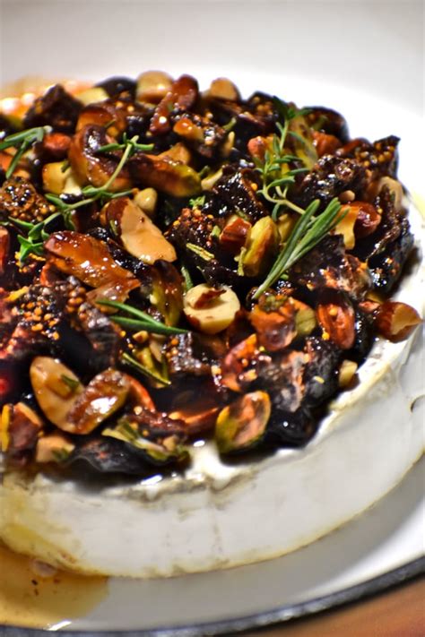 Easy Baked Brie with Nuts and Honey - GypsyPlate