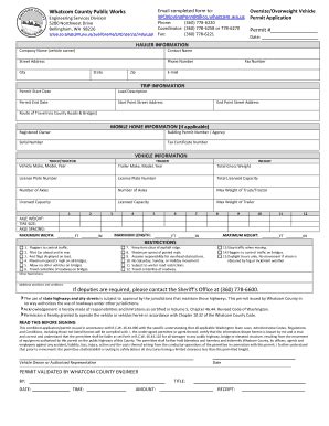 Fillable Online Whatcom County Public Works Email Completed Form To