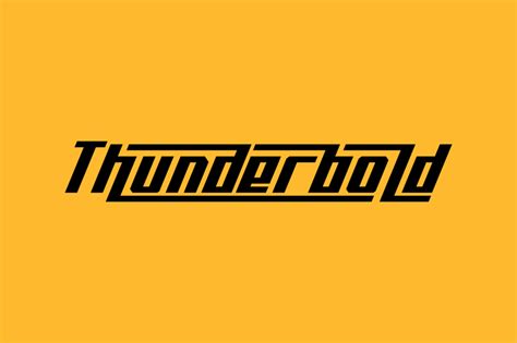 Thunderbold Font Dafont