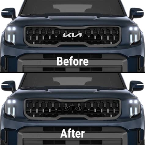 Kia Telluride Nightfall Emblem Overlays Kia Kia Logo Telluride