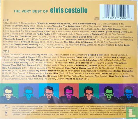 The Very Best Of Elvis Costello Cd Macmanus Declan