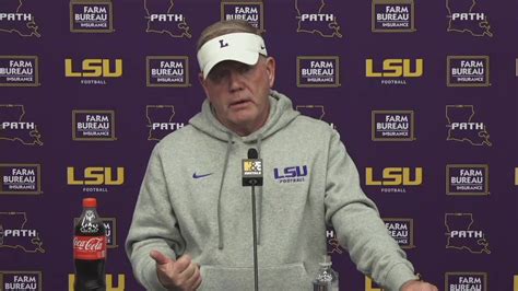 Watch Lsu Brian Kelly Talks Week Of Prep For Missouri