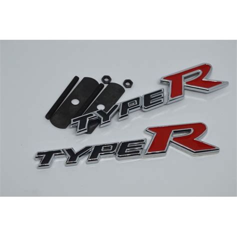 Kit Emblemas Honda Type R Civic Si City Fit Accord Vtec Hrv Shopee Brasil