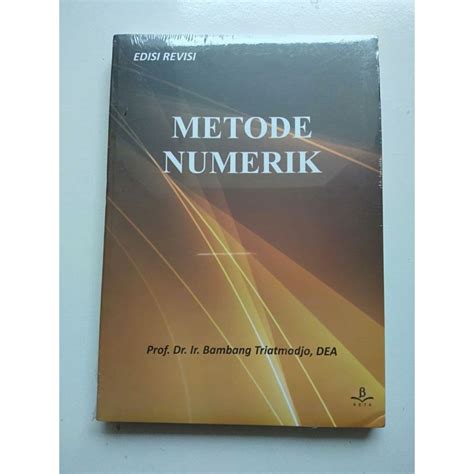 Jual Buku Sipil Metode Numerik Bambang Triatmodjo Shopee Indonesia