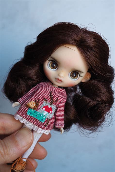 Custom Petite Blythe Tbl Base Mini Blythe Doll Free Dhl Fast