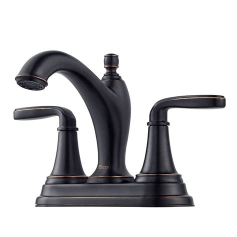 Pfister Northcott Tuscan Bronze 4 In Centerset 2 Handle Watersense Bathroom Sink Faucet With