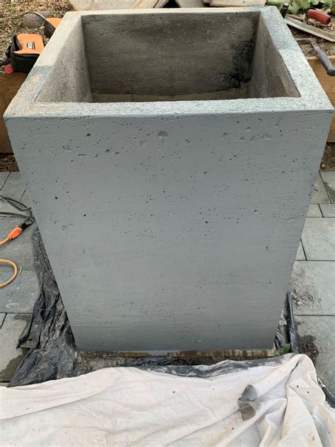 Diy Large Concrete Planters How To Make It In One Weekend Artofit