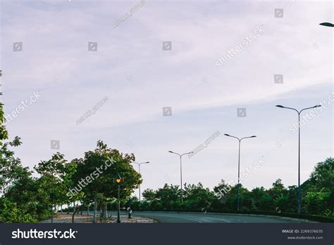 Highway Curve Road Overpass Nature Landscape Stock Photo 2269376035