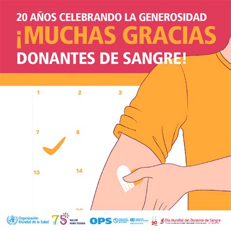 D A Mundial Del Donante De Sangre A Os Promoviendo La Solidaridad