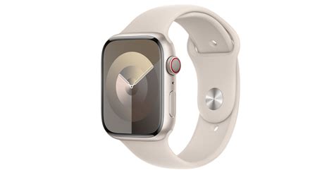 Buy Apple Watch Series 9 Gps Cellular 45mm Starlight Aluminium Case With Starlight Sport Band