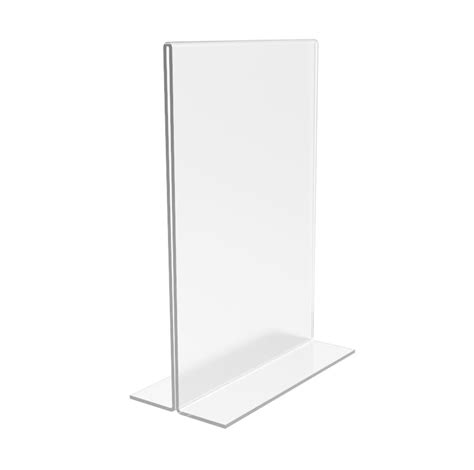 Buy Fixturedisplays® 1pk 5 X 7 Clear Acrylic Sign Holder For Tabletops Vertical Table Tent