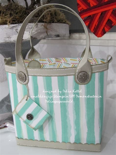 Stampin Up Paper Tote Tutorial Papiertasche Mit Anleitung Paper