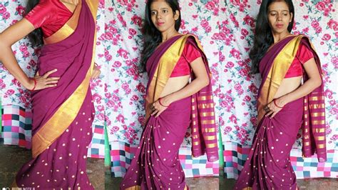 How To Wear Cotton Saree Draping For Beginners Very Simple And Easy