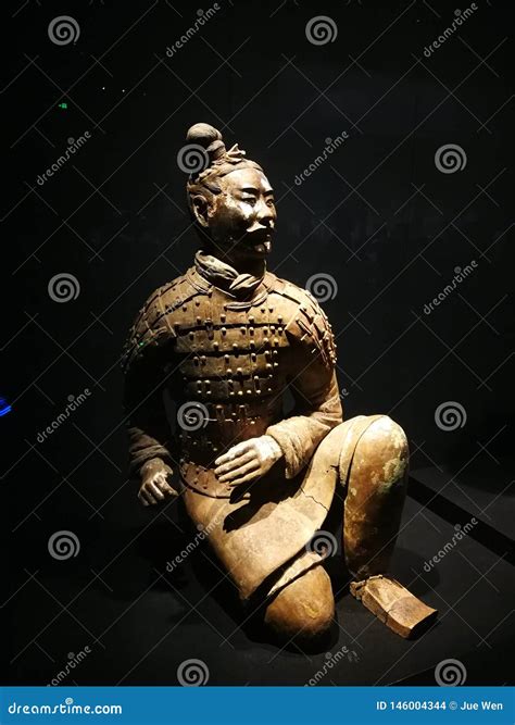 Chinese Terracotta Warriors Thousand Years Ago Editorial Stock Image