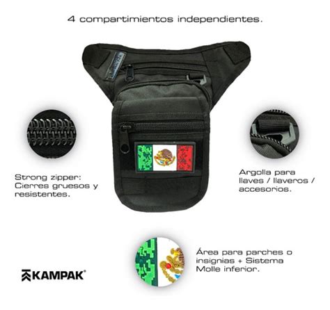 Piernera Tactica Kampak Rr01 Modelo Pequeño Ligero Multiusos KAMPAK MX