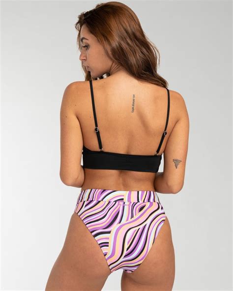 Mujer Sol Searcher Maui Rider Braguita De Bikini Para Mujer Stripes