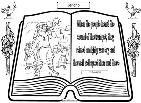 Walls Of Jericho Coloring Pages