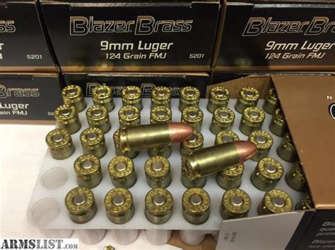 Armslist For Sale 1000rd Case Of 9mm Brass Case 124gr Fmj