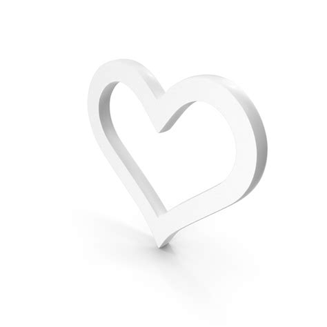 White Heart Outline Icon PNG Images & PSDs for Download | PixelSquid ...