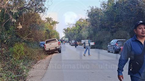 Bloquean Ejidatarios De Chunyaxche Obras Del Tren Maya Acusan Al