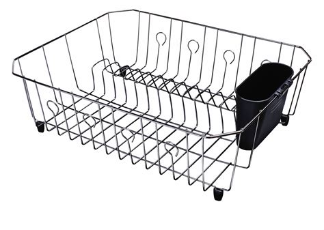 Rubbermaid Dish Drainer Large Black Chrome