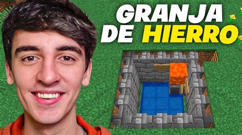 Cómo HACER una GRANJA de HIERRO en Minecraft 1 20 YouTube