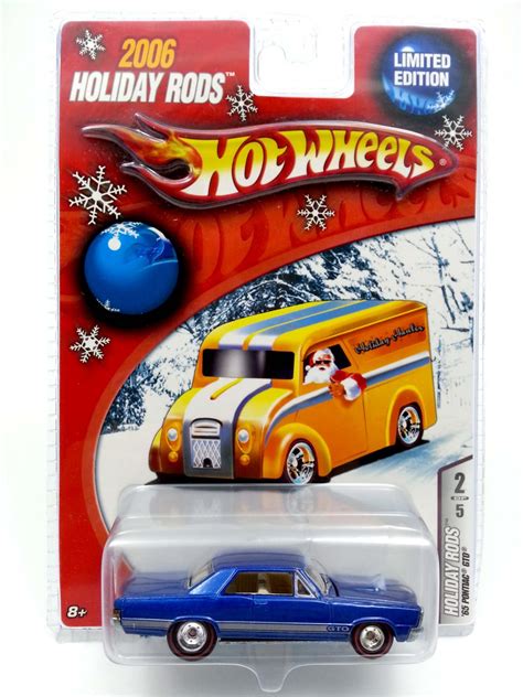 Hot Wheels 65 Pontiac GTO Blue 2006 Holiday Rods Limited Edition New Free Shipping