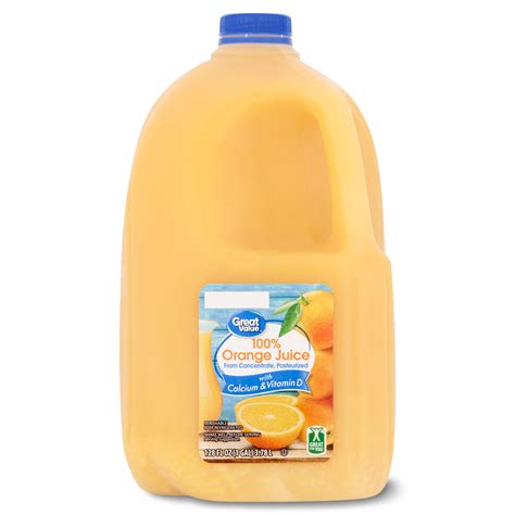 Great Value Orange Juice Fl Oz Walmart