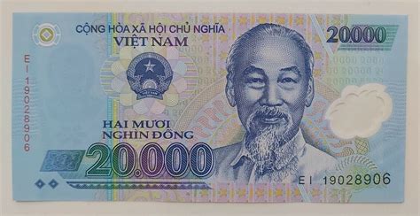 Viet Nam Banknote Vnd Hai Muoi Nghin Dong Polymer Ebay