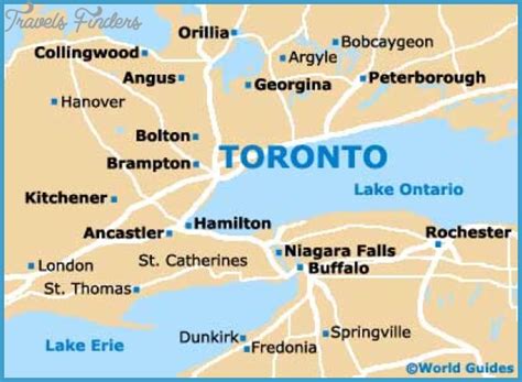 Toronto Map - TravelsFinders.Com