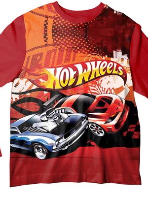 Camiseta Infantil Hot Wheels Carro Vermelho Ml Elo
