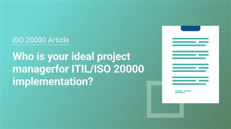 Important Articles On The Iso 20000 Standard Expert Resources