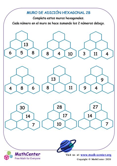 Math Center Primer Grado Hojas De Trabajo Sumas De Una Cifra