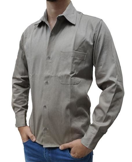 Camisa Masculina Manga Longa Brim Para Trabalho Sku Cml R S Modas